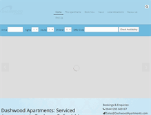 Tablet Screenshot of dashwoodapartments.com